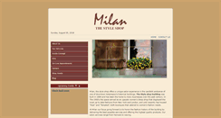 Desktop Screenshot of milansalon.com