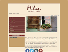 Tablet Screenshot of milansalon.com